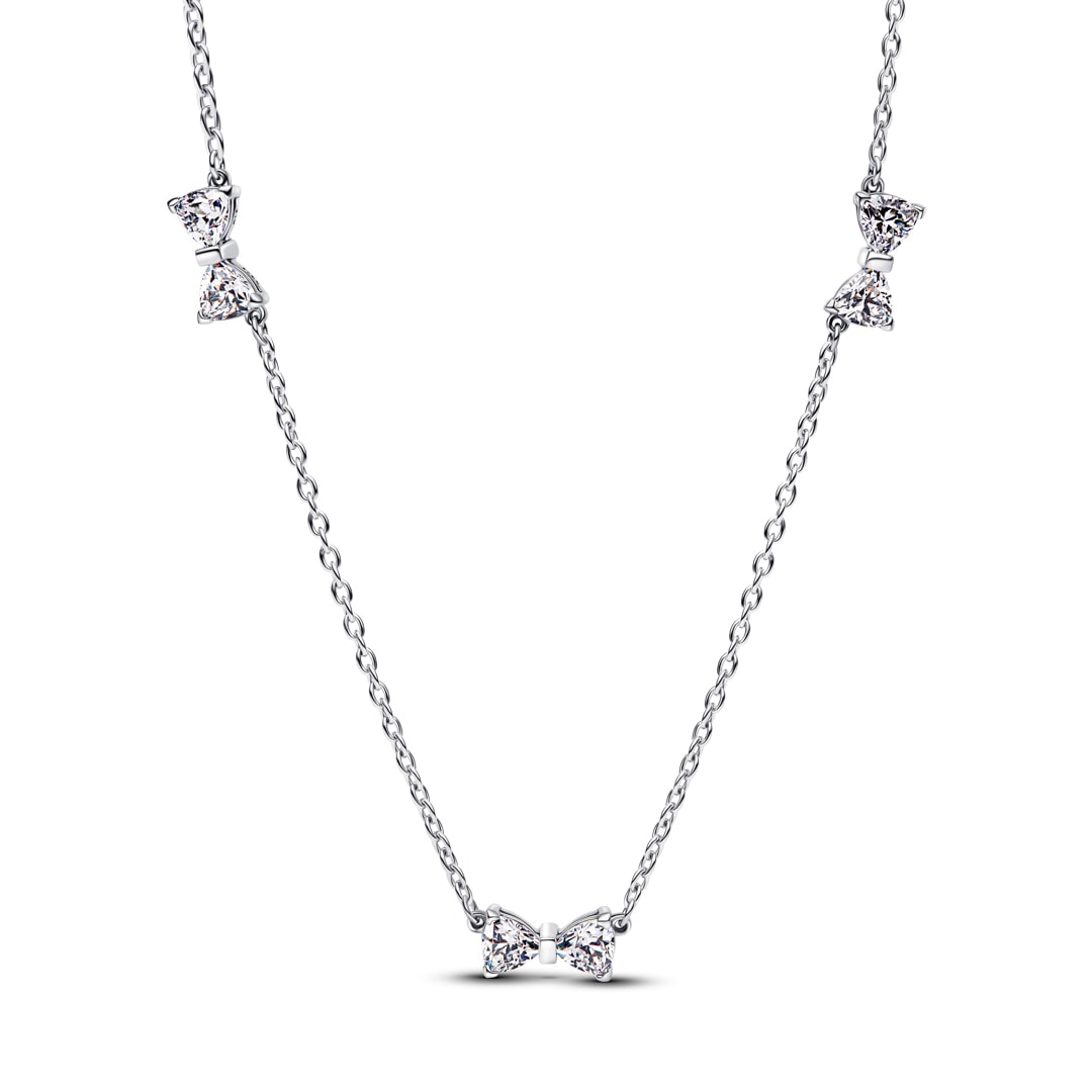Pandora Timeless Schleife Memoire-Halskette 925 Silber