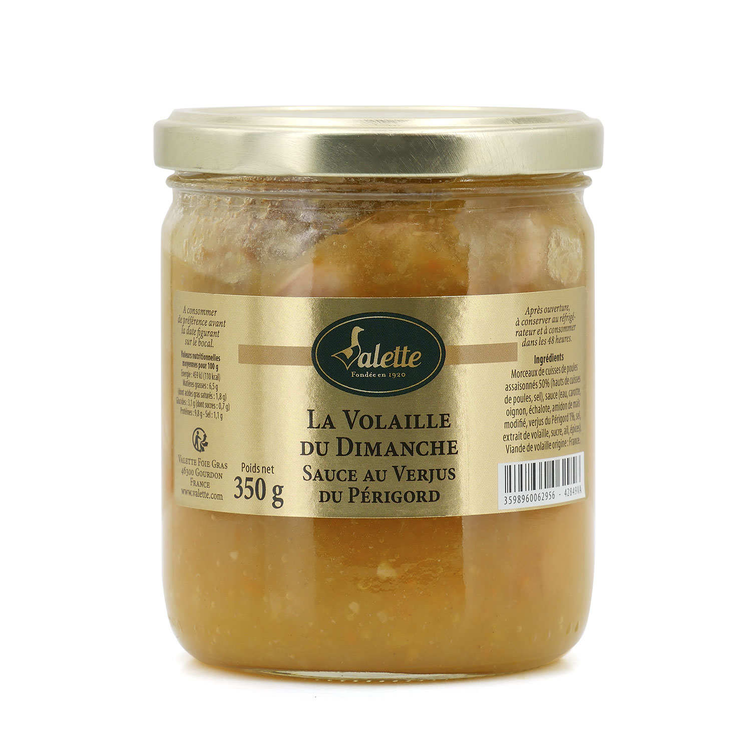 Volaille du dimanche et sa sauce au verjus du Périgord