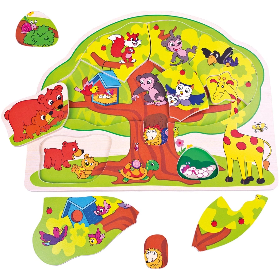 Bino Puzzle Wildtiere 12 tlg.