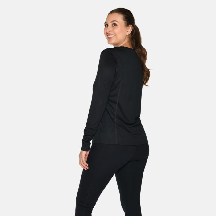 Zebdia Dame Mellemlag Sports LS Tee Sort