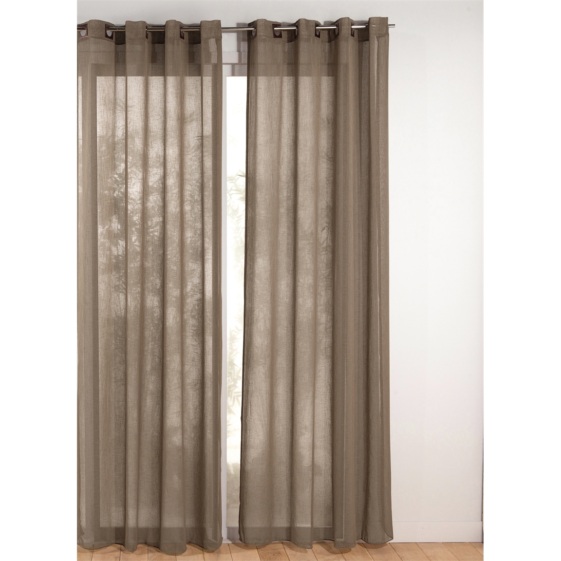 Voilage œillets carrés 145 x 240 cm