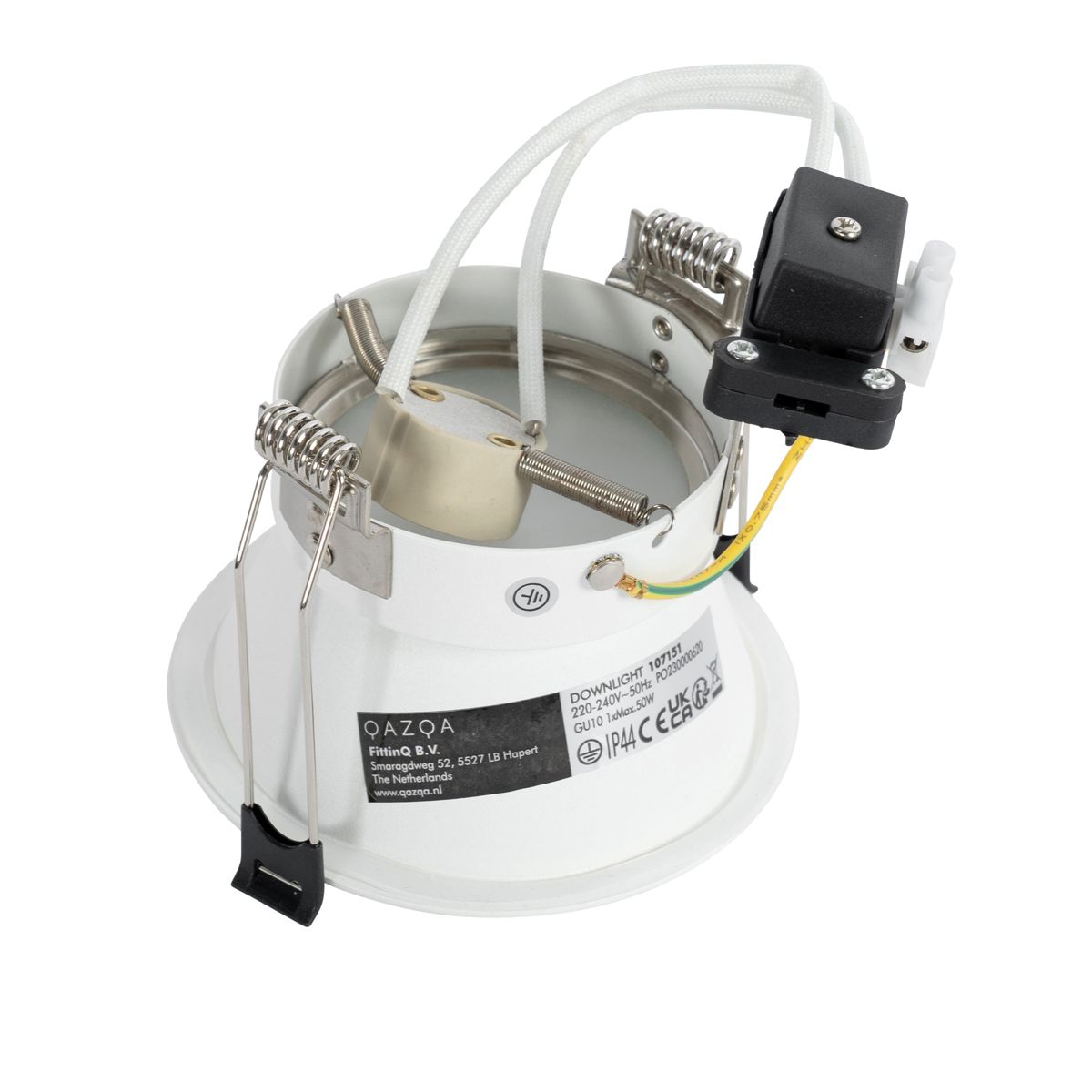 Set van 12 inbouwspots wit GU10 70mm IP44 - Dept