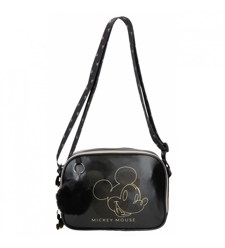 Bolsa de ombro Joumma Bags Mickey Mouse, preta
