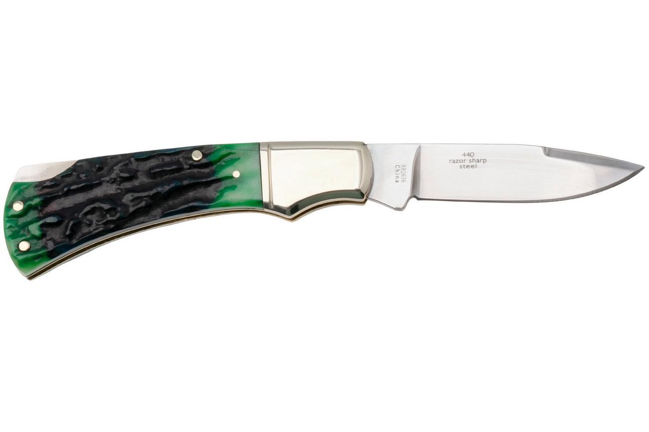 Rough Ryder Bluegill Lockback RR2636, Satin 440, Jigged Bone, zakmes
