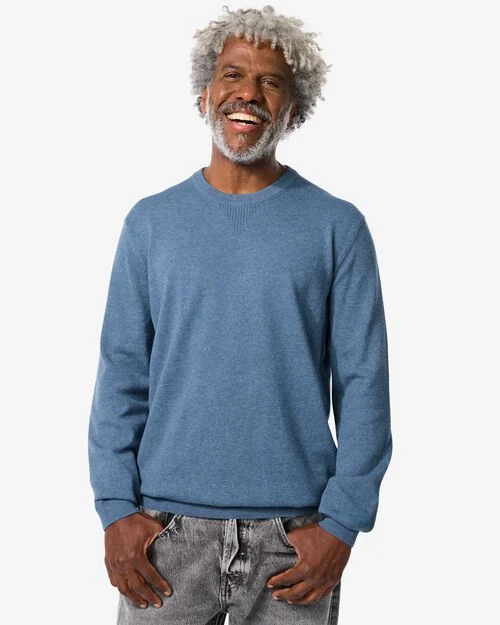 pull homme bleu