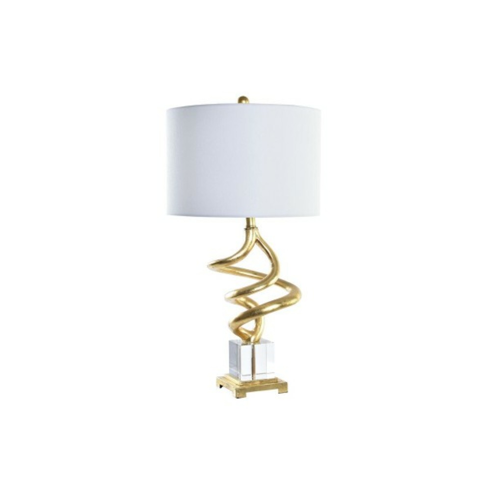 Lampe de bureau abstrait doré blanc 220 v 50 w moderne (38 x 38 x 75 cm)