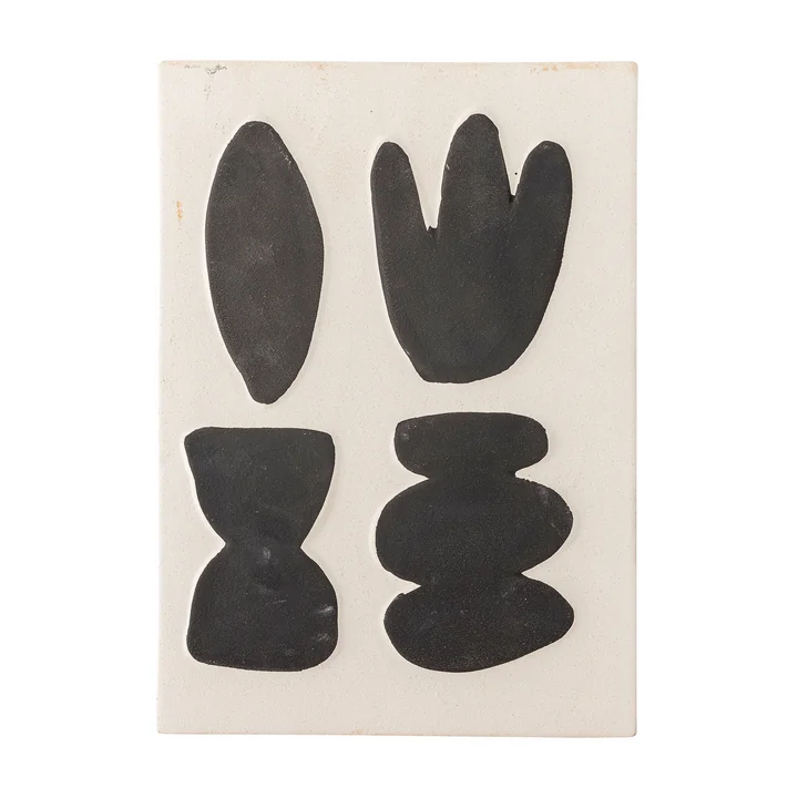 Bloomingville - Lutton Wanddekoration, 20 x 28,5 cm, weiss / grau