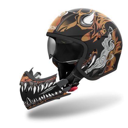 Casque Airoh J110 - ONI - Noir / Marron