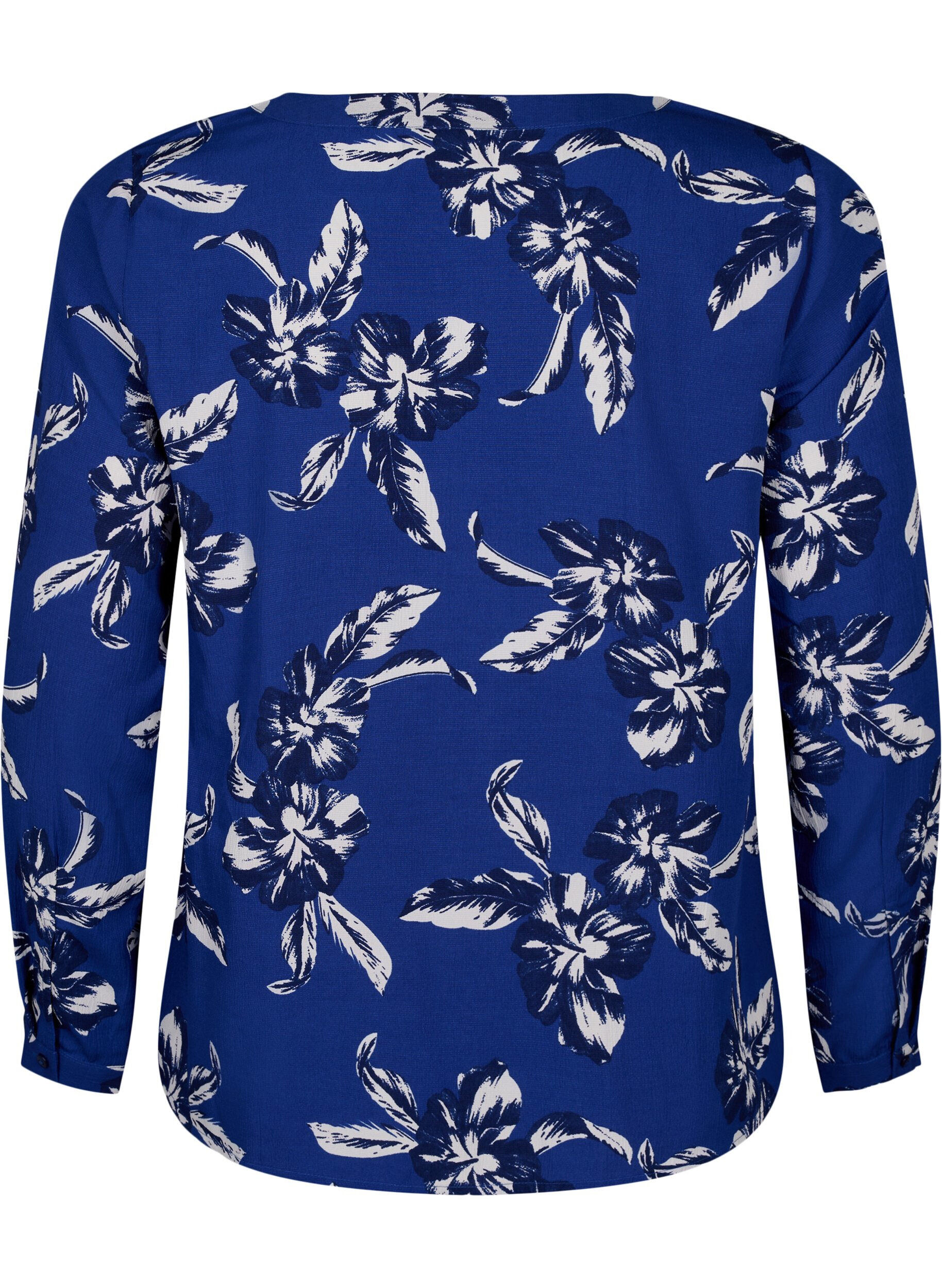 FLASH - Langærmet bluse med print