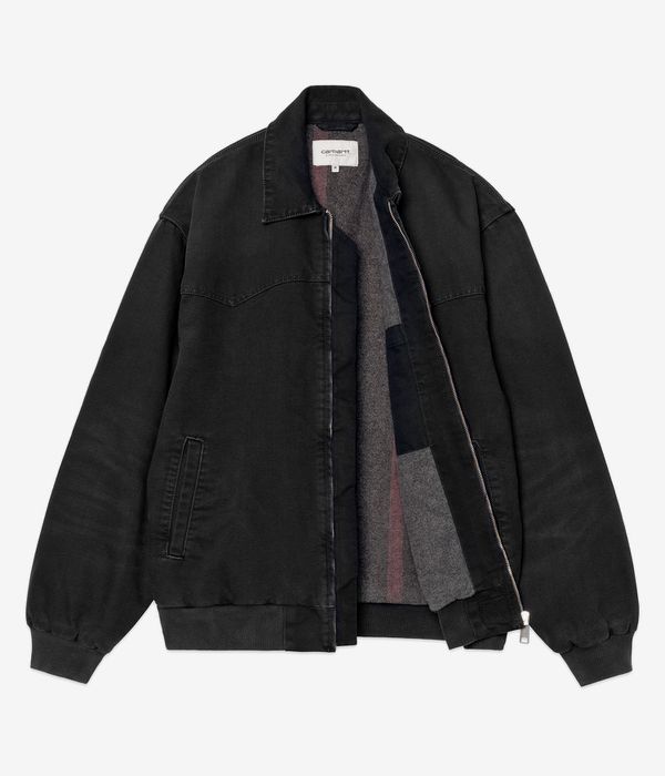 Carhartt WIP OG Santa Fe Organic Dearborn Jacke (black black stone canvas)