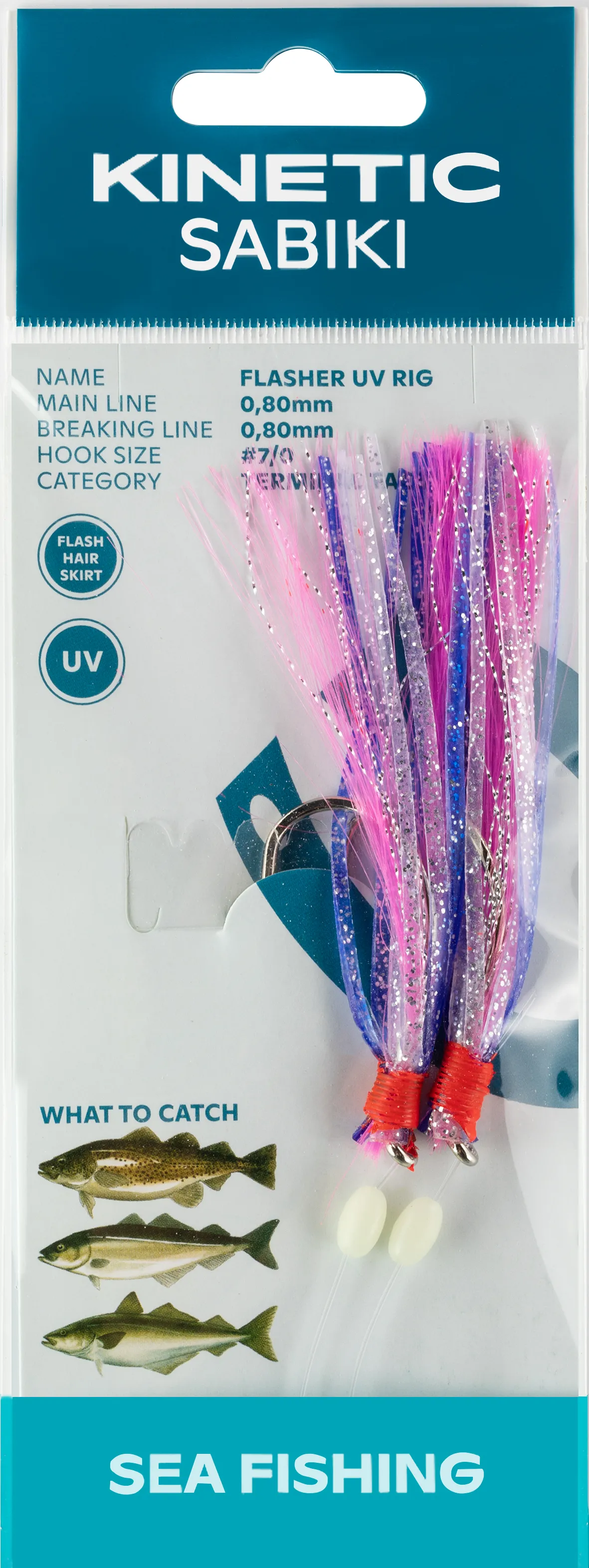 Kinetic Kinetic Sabiki Flasher Uv #7/0