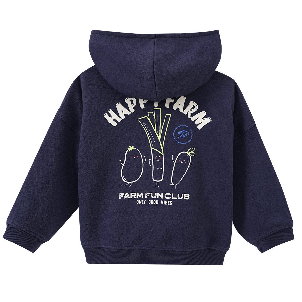Topomini Baby Sweatjacke mit Bauernhof-Motiven dunkelblau