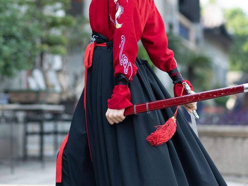 Tangier - Koppelset: Hanfu-top + rok