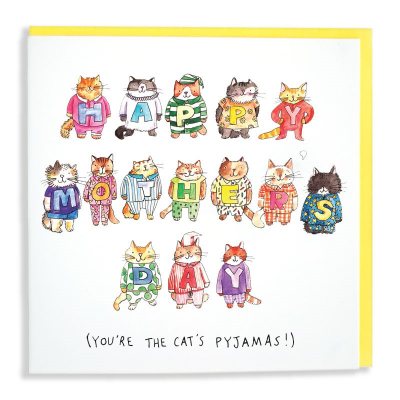 Mother's Day Cat's Pjs Card