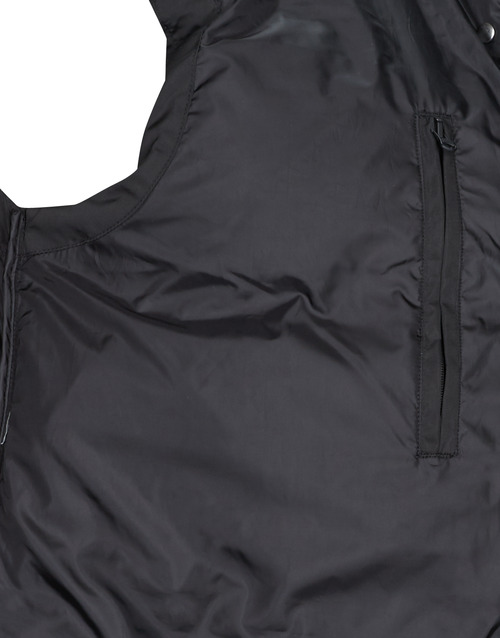 Superdry - LONGLINE HOODED PUFFER GILET - Noir