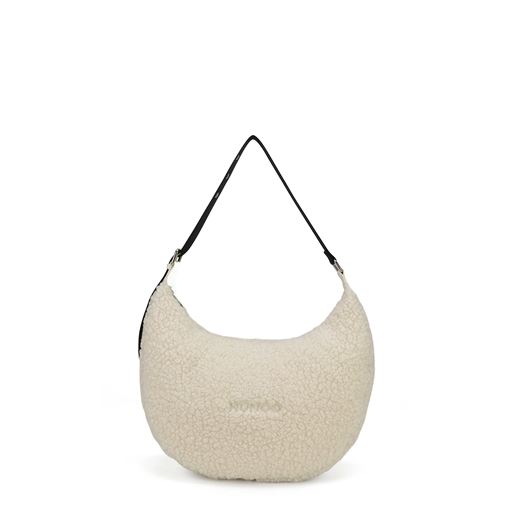 Núnoo Stella Teddy Skuldertaske, White