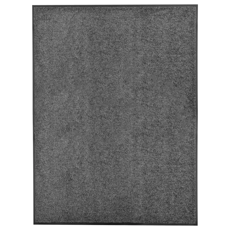 vidaXL - Mat - Antraciet - Stof - 90 x 120 cm