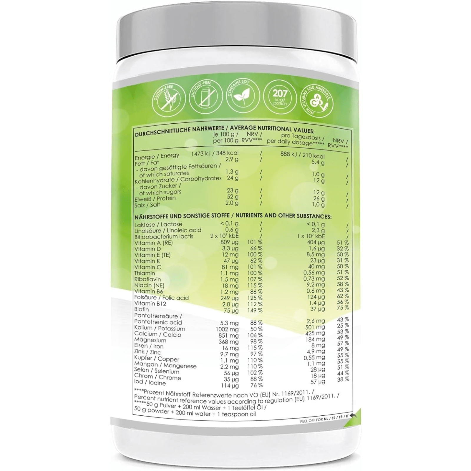 LINEAVI Aktivkost Diät Shake + Shaker (3x500g)