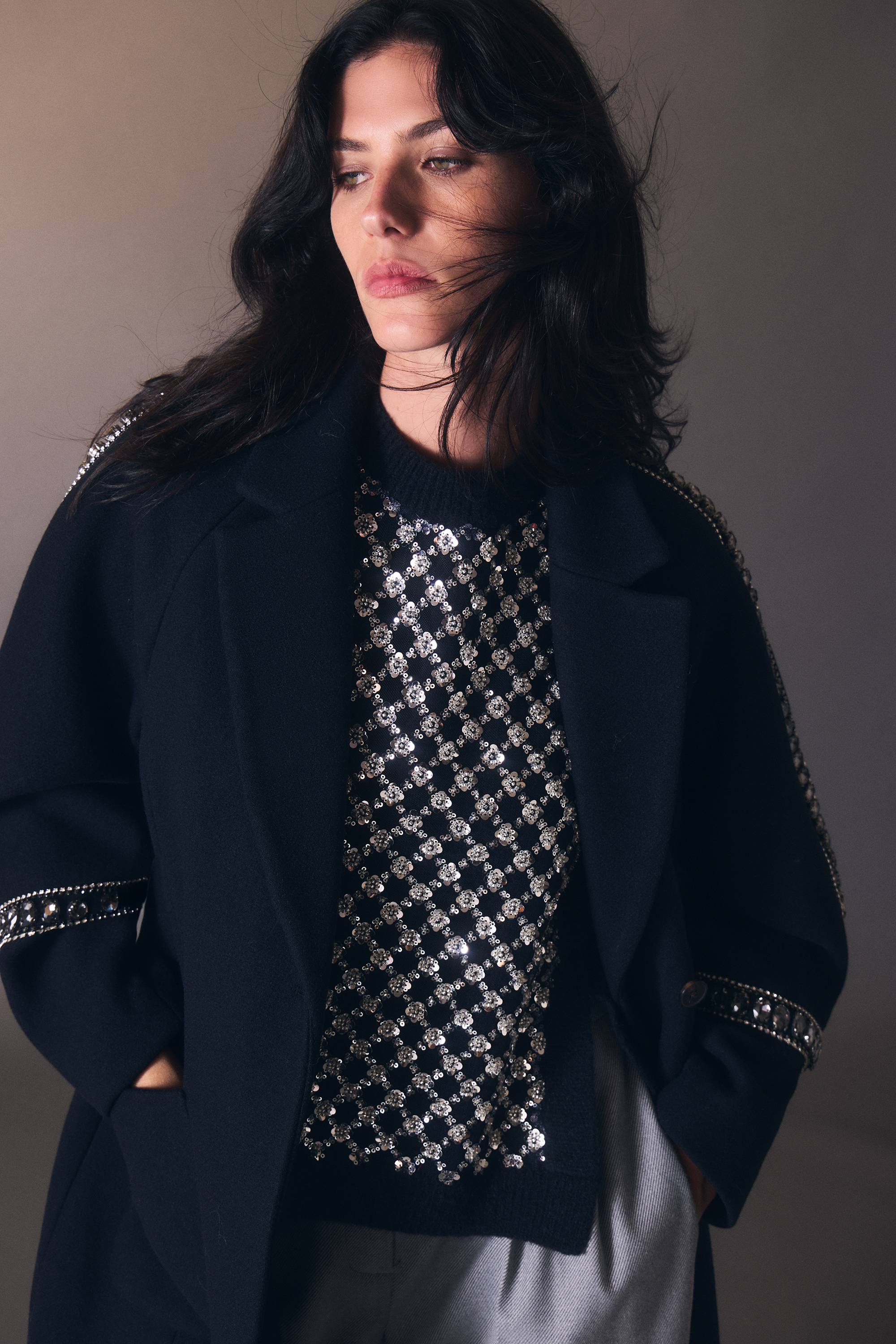KarenMillen Débardeur en Maille Douillette Ornée