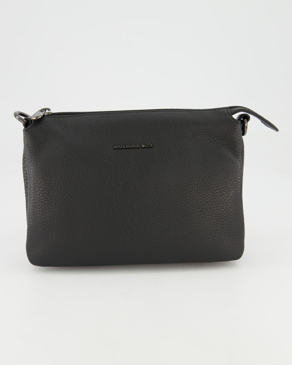 Mandarina Duck Mellow Leather Pochette Umhängetasche in Schwarz
