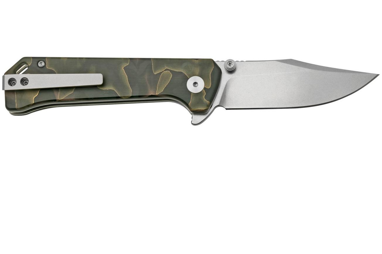 QSP Grebe QS147-F1, S35VN Clippoint Noble Raffir, zakmes