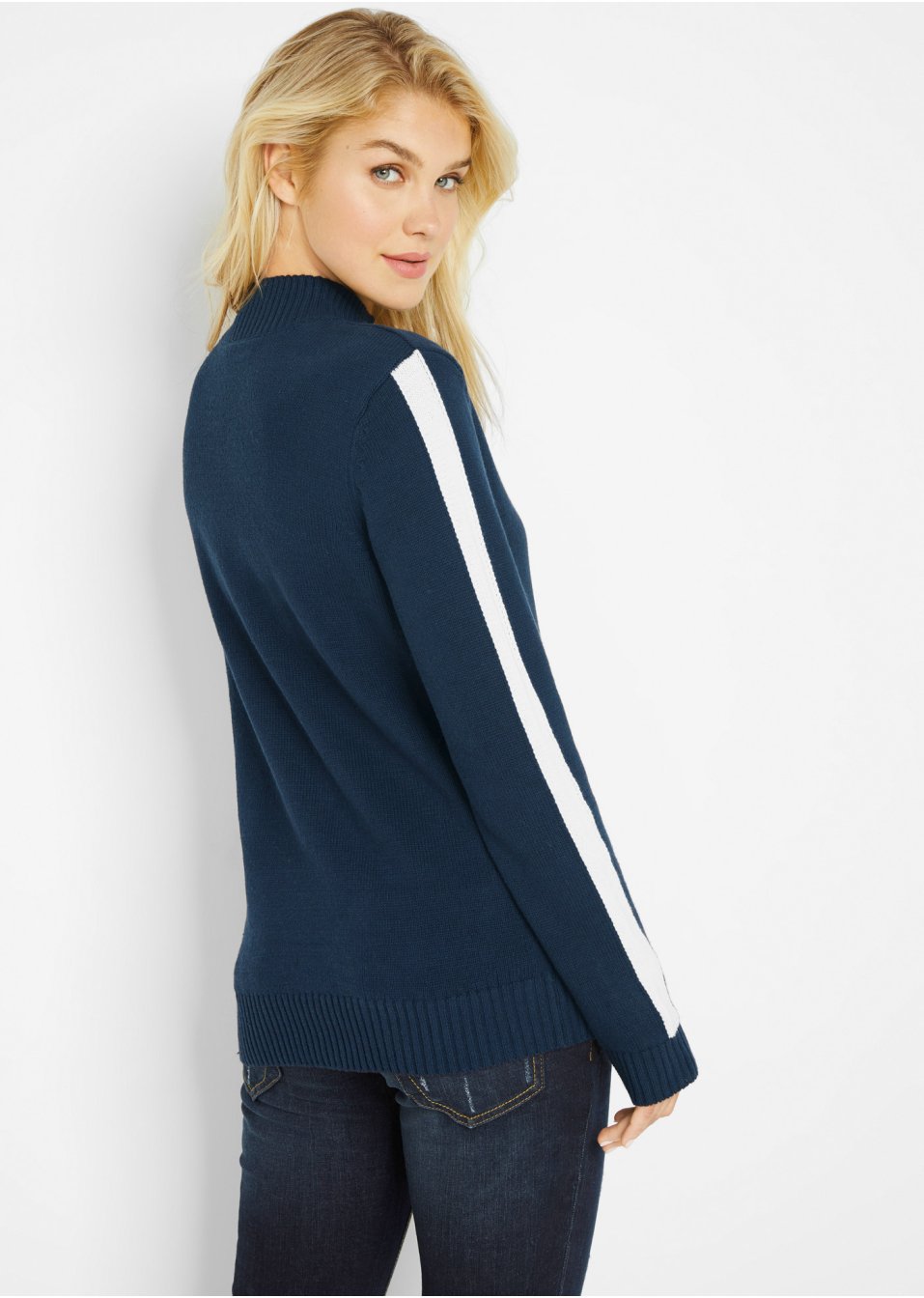 Pull col roulé