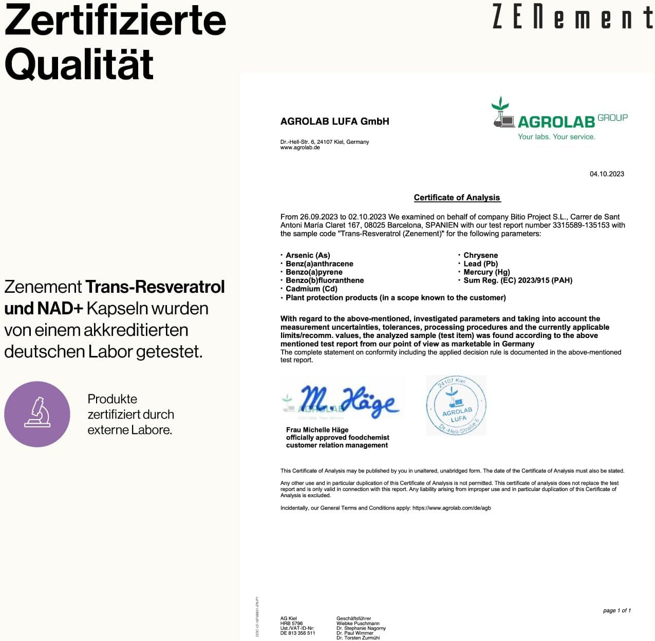 Zenement Trans-Resveratrol Kapseln