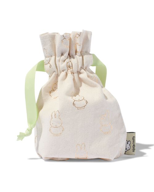 sac cadeau Miffy en tissu S doré