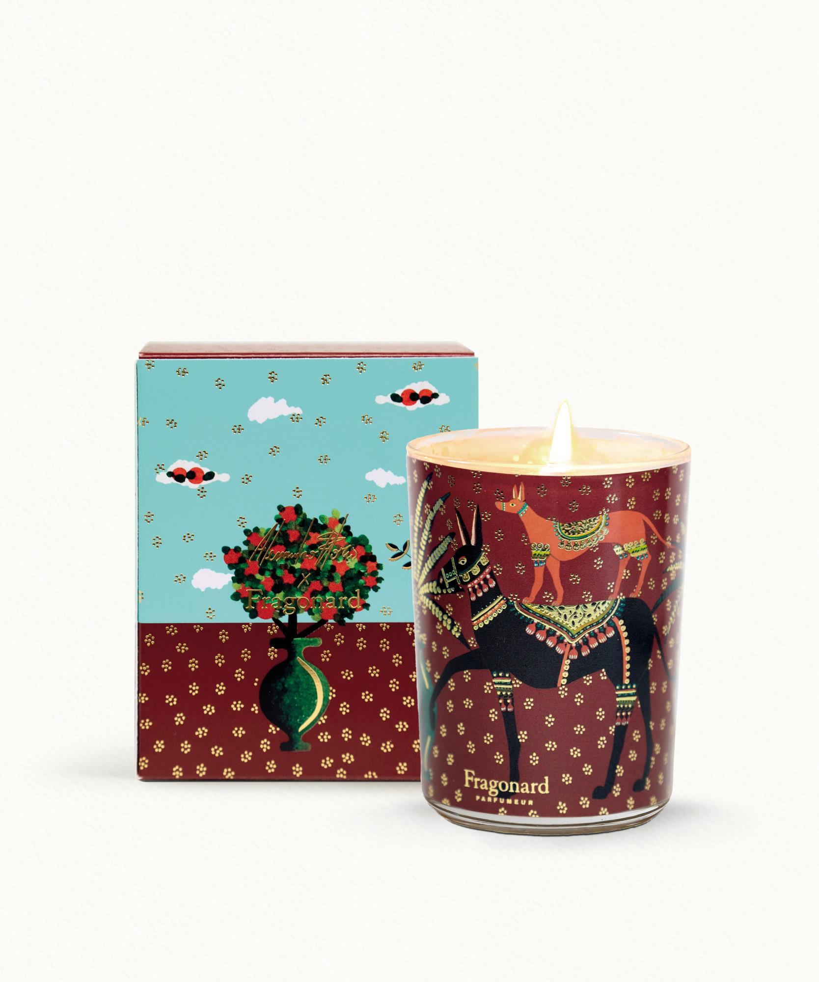 Ami Chéri  Bougie en étui  -  Pot en verre décoré - 200g