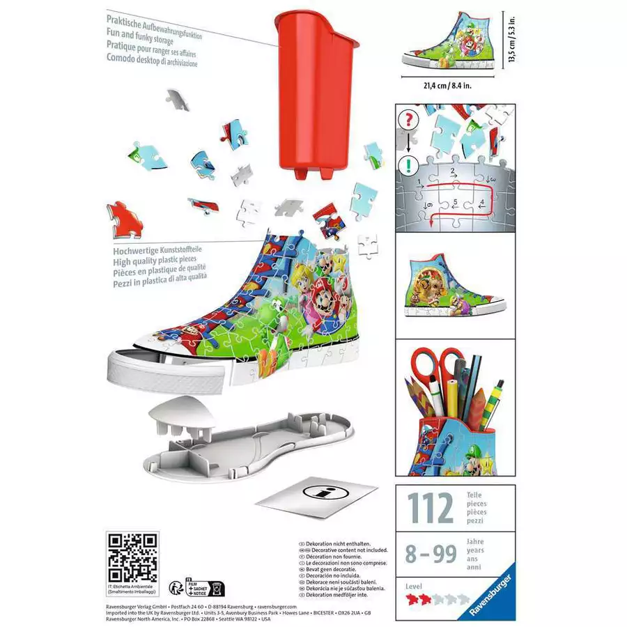 Ravensburger Sneaker - Super Mario bunt