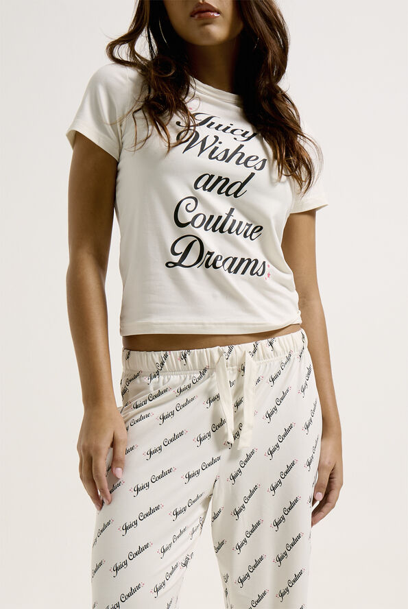 Juicy Couture JUICY WISHES SHORTSLEEVE PYJAMA SET Sugar swizzle