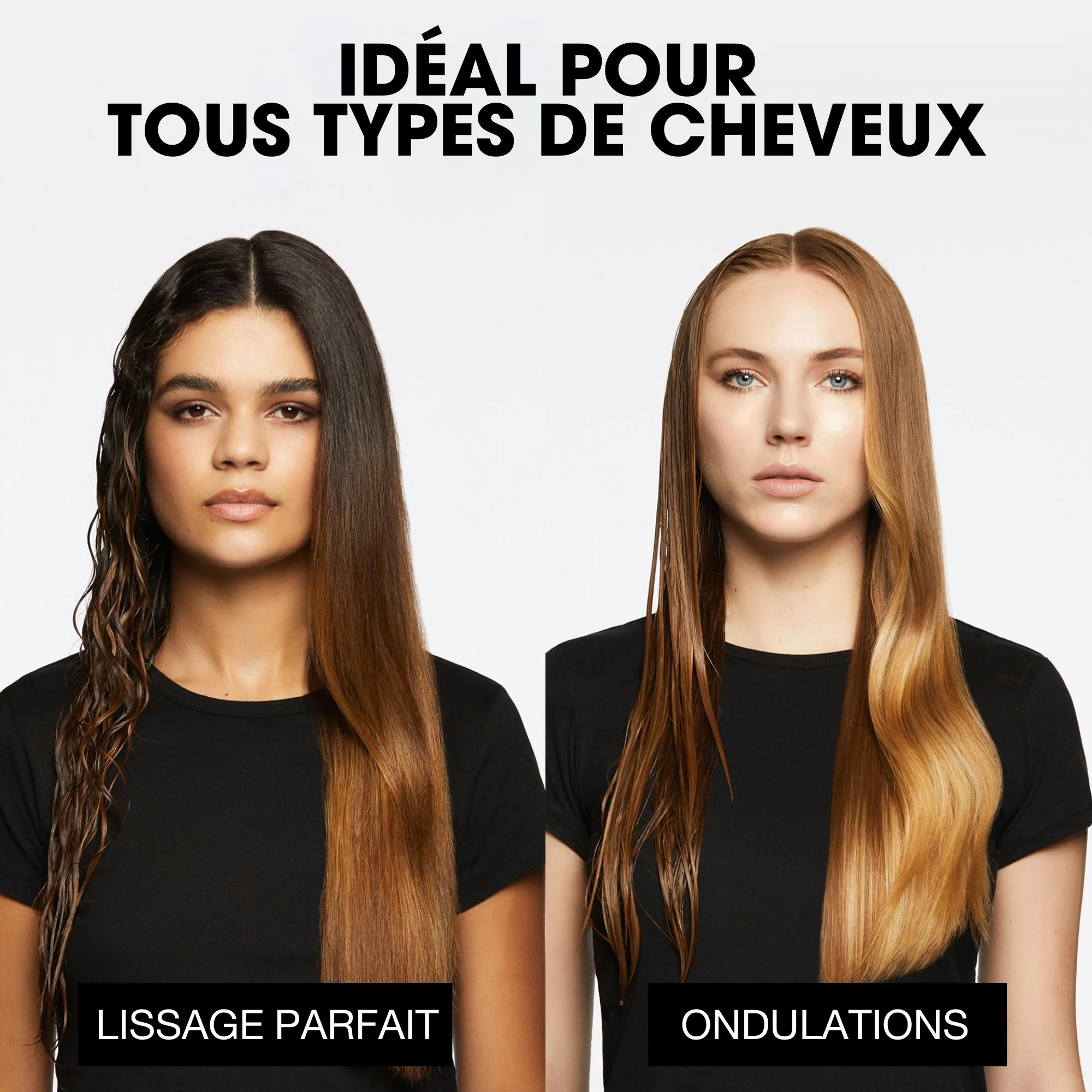 Lisseur séchant 2-en-1 Duet Style - noir |