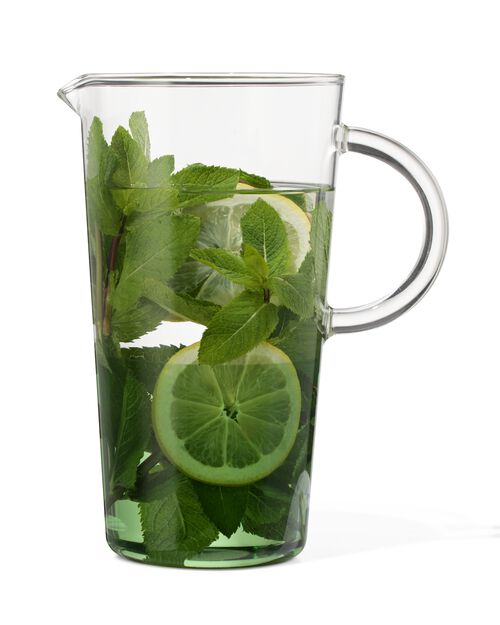 carafe 1.6L en verre avec vert