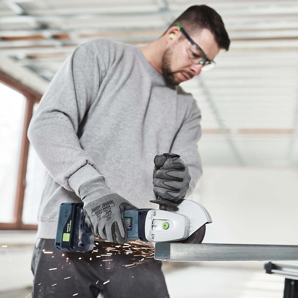 Esmerilhadeira angular FESTOOL AGC 18V 125mm sem escovas, 2 baterias de 5,2Ah, em estojo Systainer (código 577031)