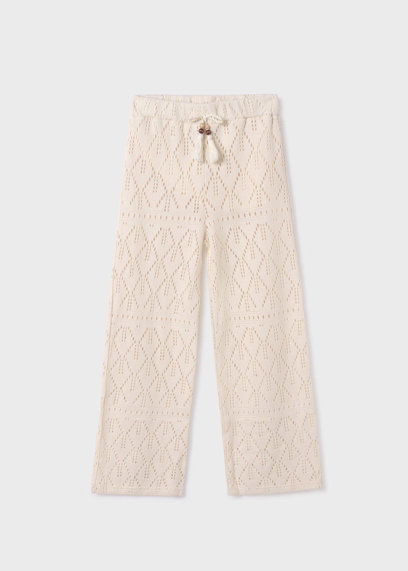 Calças Better Cotton com detalhes vazados para meninas