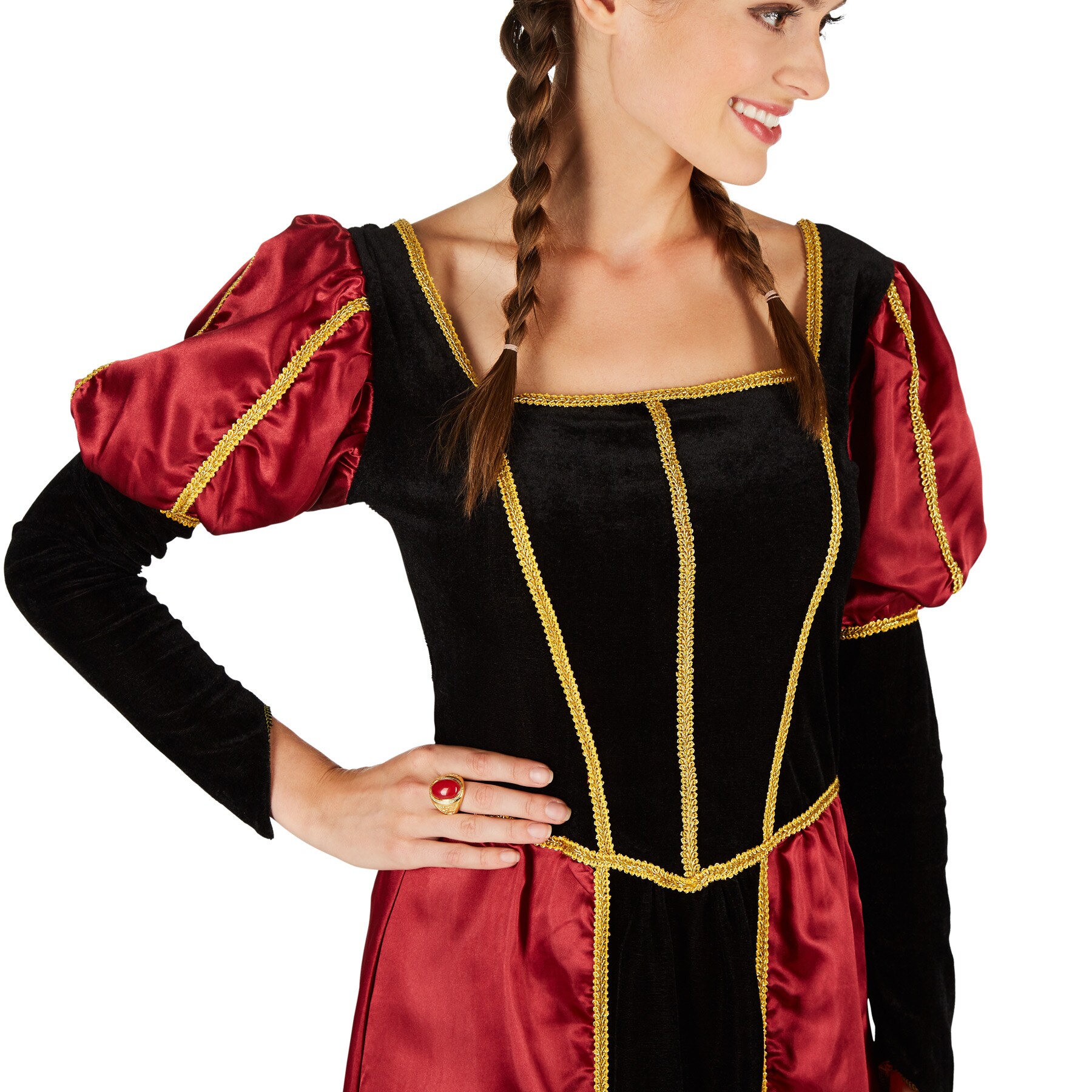 tectake® Frauenkostüm Burgdame