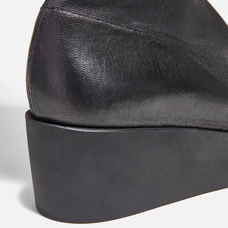 HIGH BOOTS - LOANE boots, stretch lambskin black