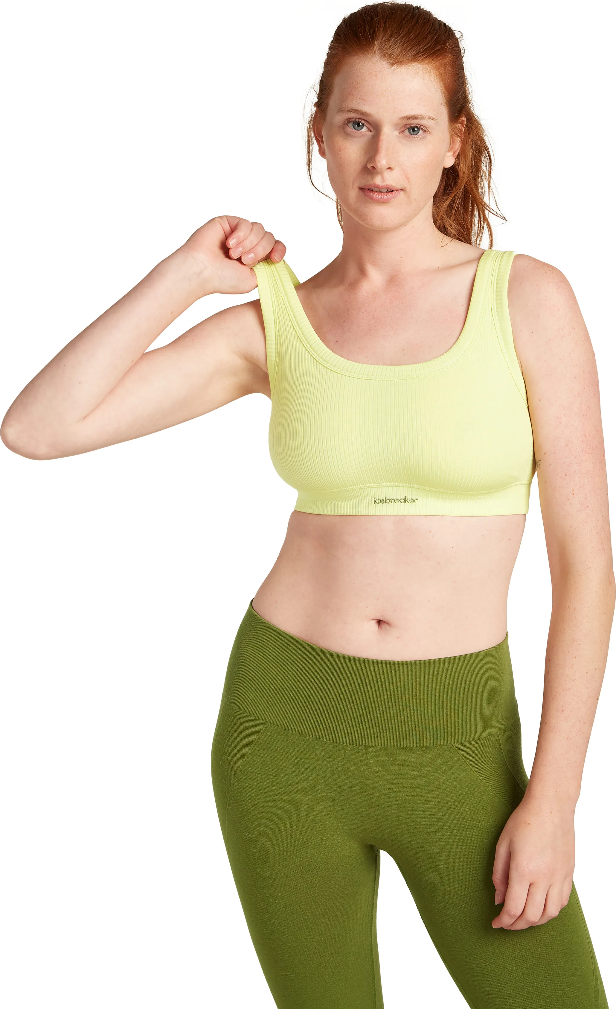 Icebreaker Women's Merino Rib Lotus Bra Citrine