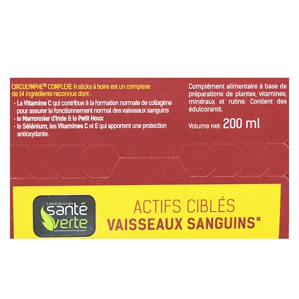Santé Verte Circulymphe Complex H 20 bastões
