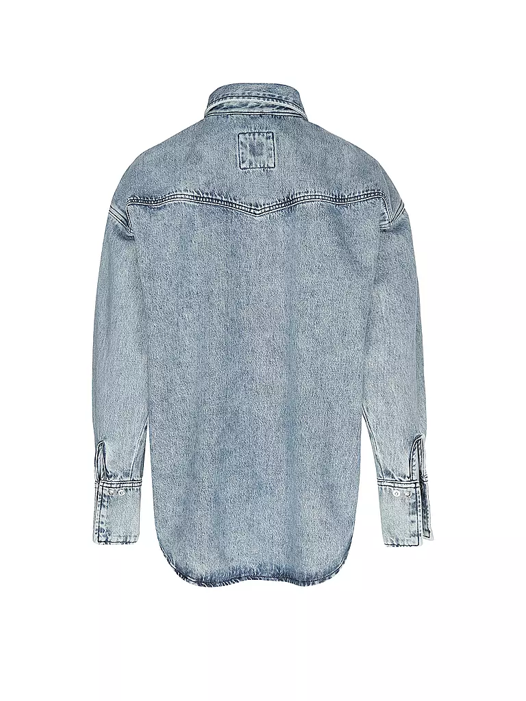 BOSS Jeansbluse C_DENIM blau