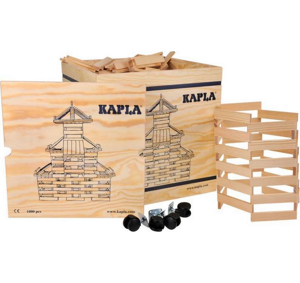 Baukasten 1000er Kiste<br>Bausteine aus naturbelassenem Pinienholz