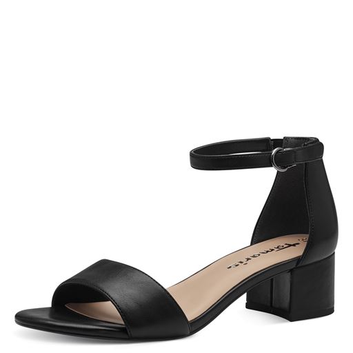 Tamaris Højhælede Sandaler, Black Matt, 39