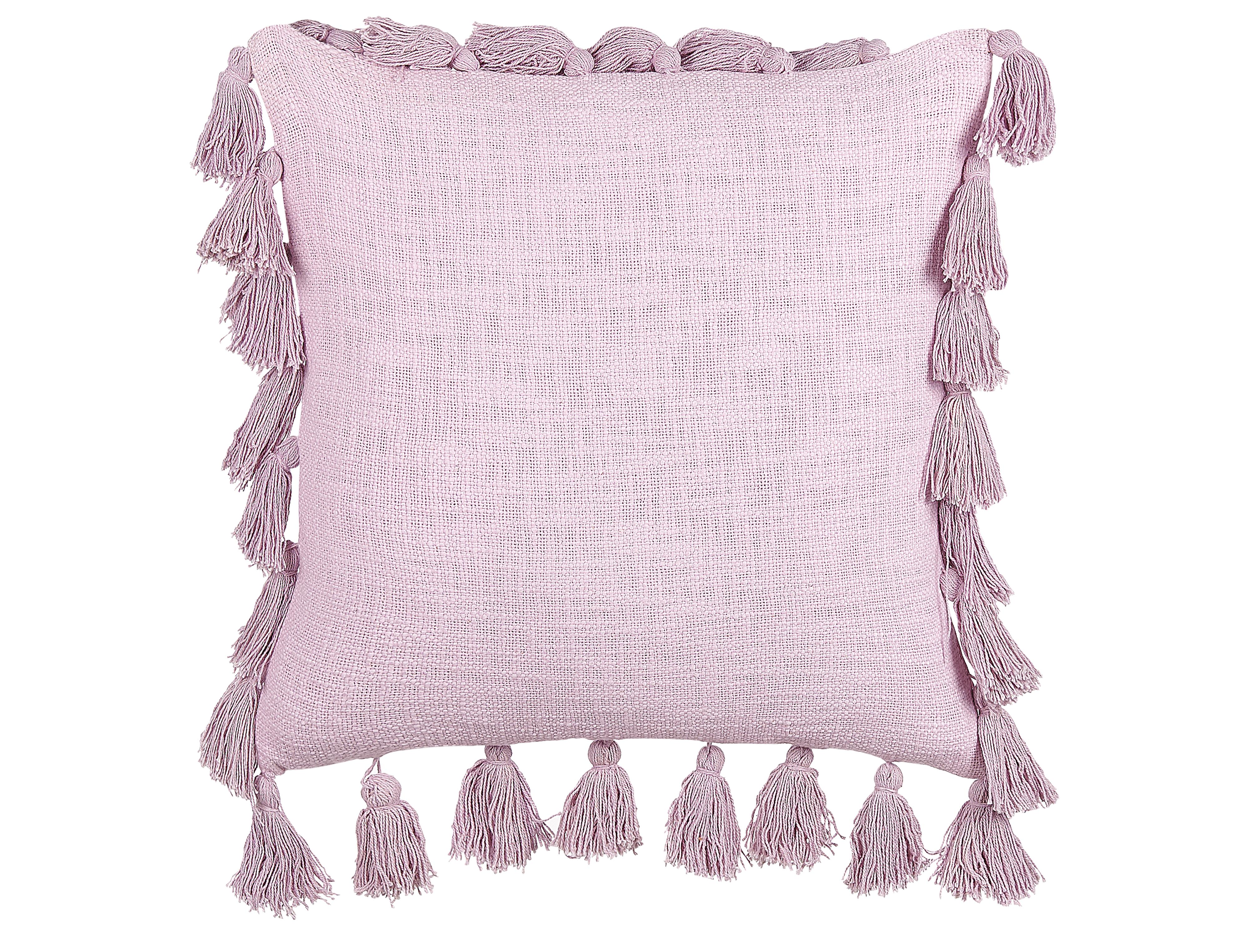 Set van 2 sierkussens LYNCHIS Katoen 45 x 45 cm Roze