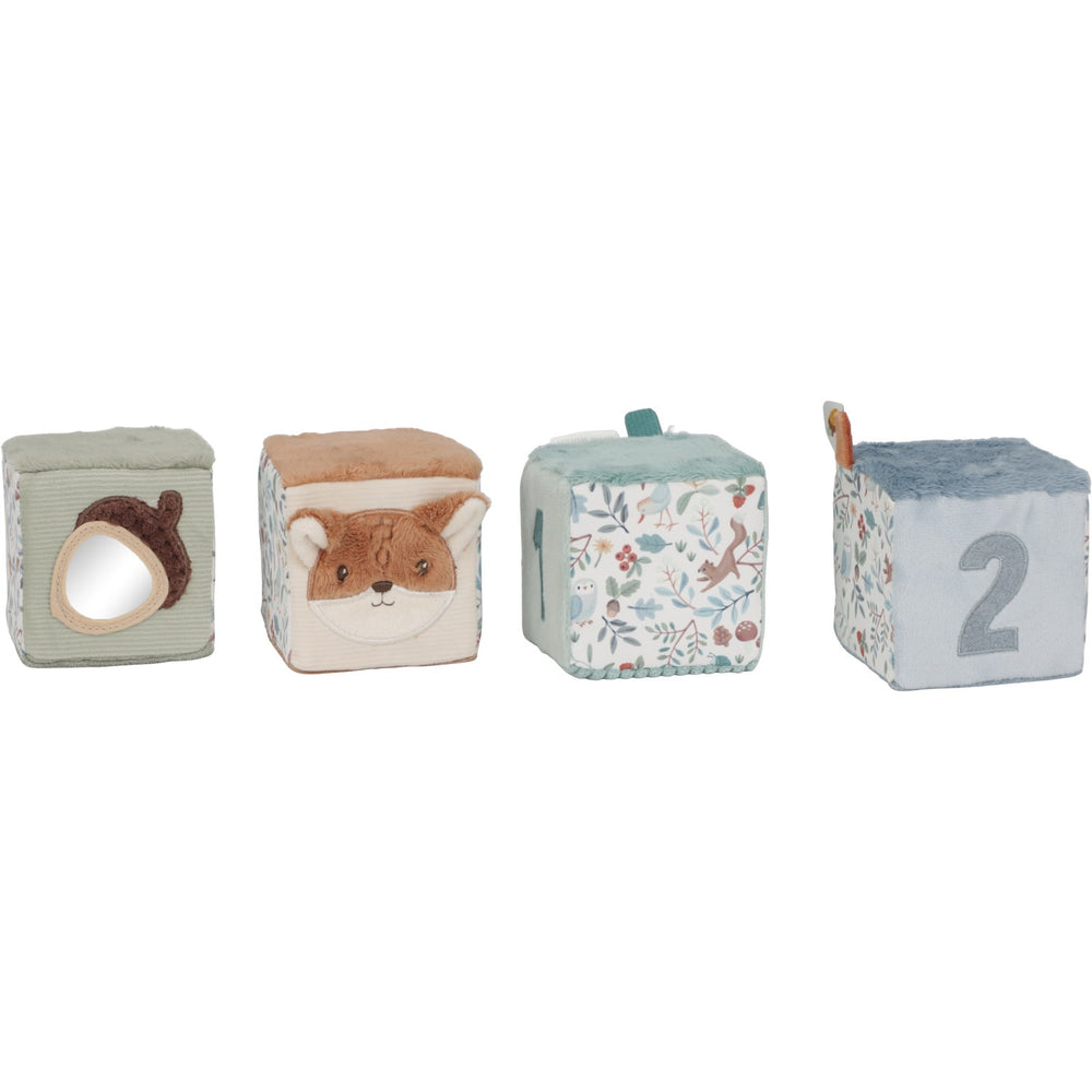 Køb Little Dutch Forest Friends Blue Aktivitetsterninger 4-Pak
