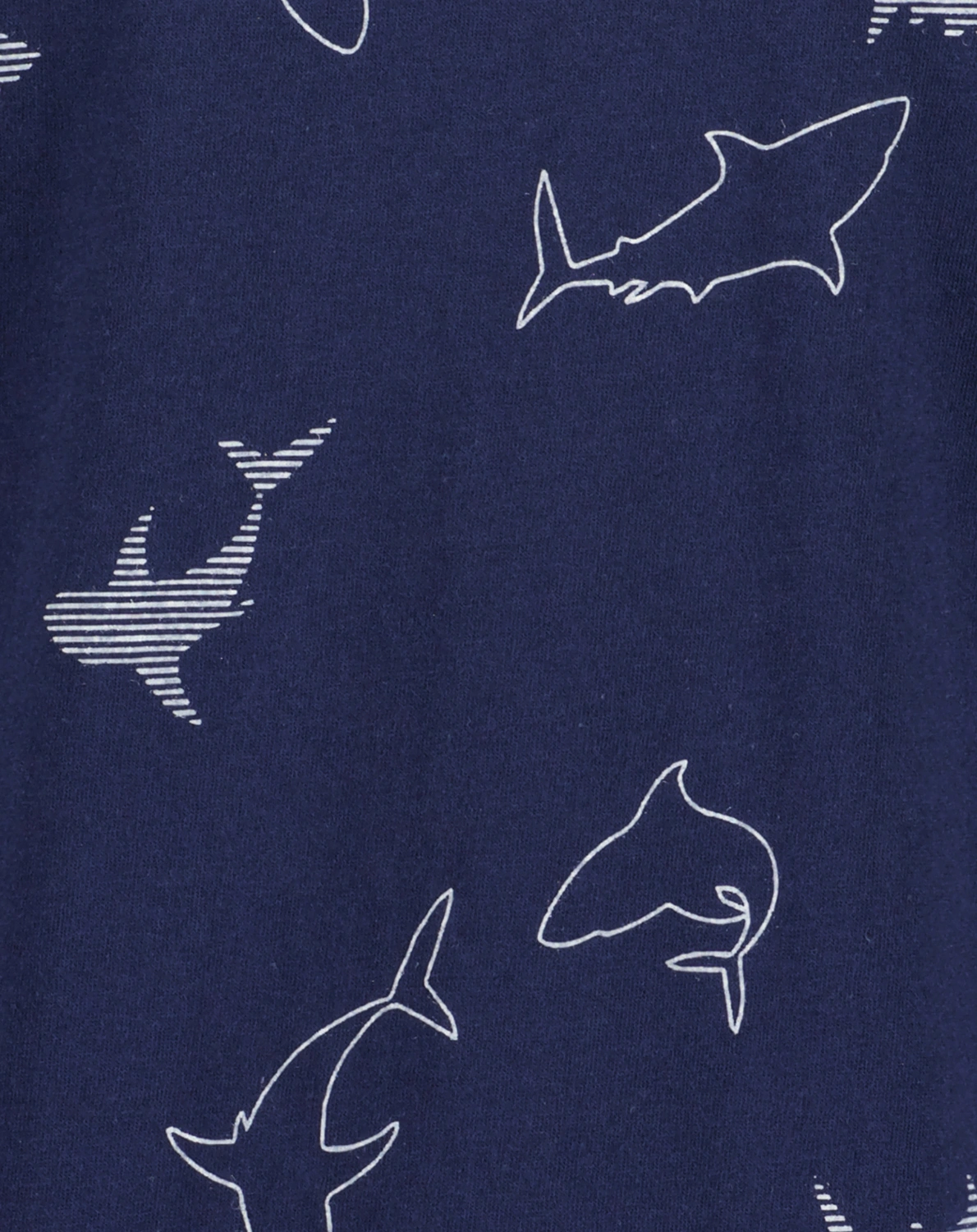 T-Shirt SHARK SHADOWS in dunkelblau