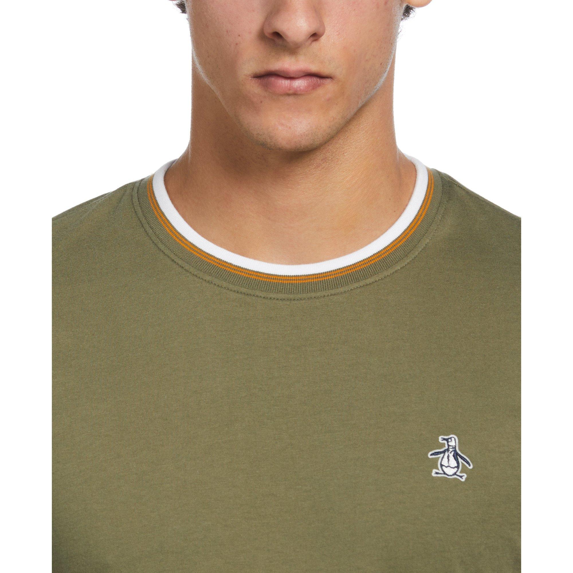 Original Penguin Short Sleeve Tipped T Shirt Mens