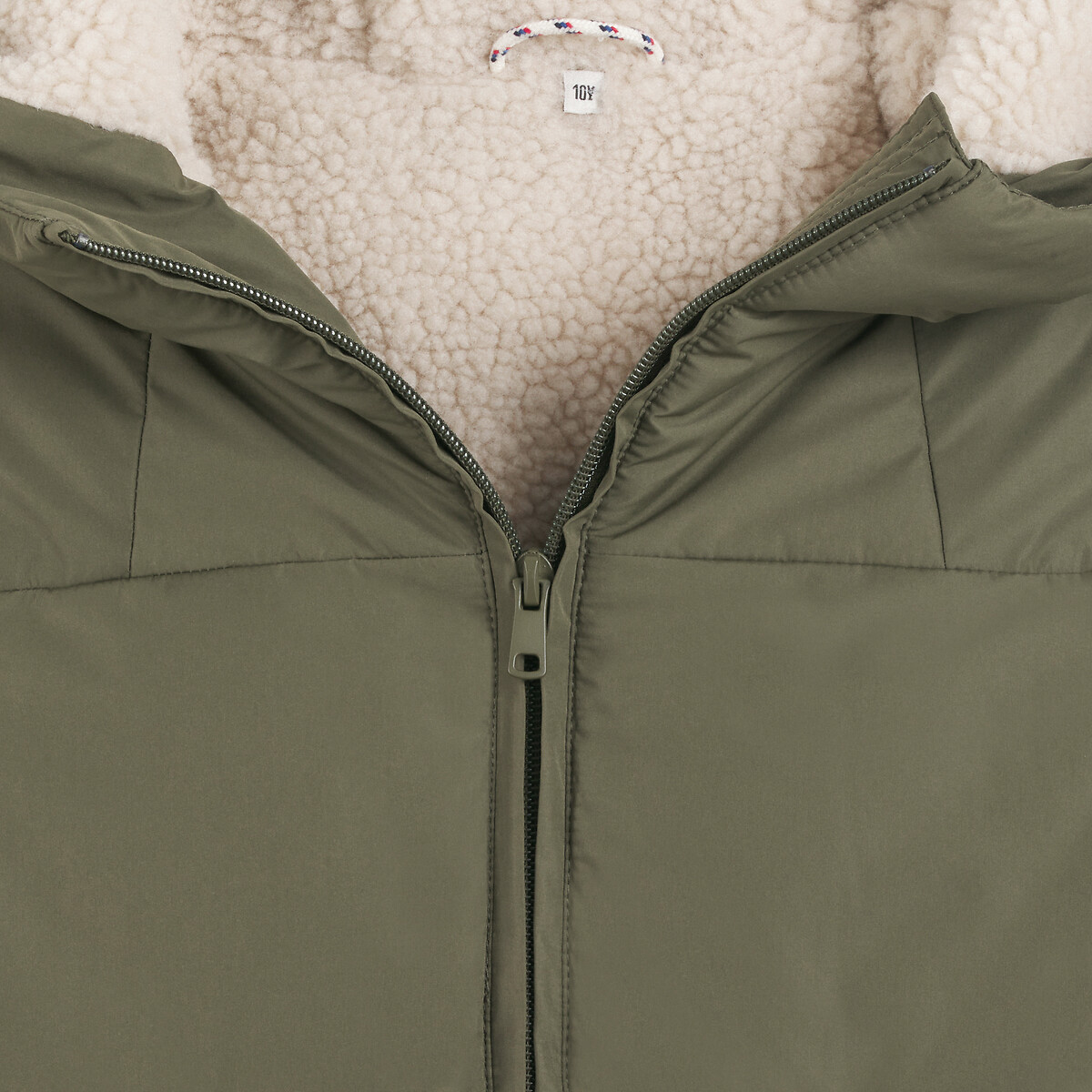 COLEÇÕES LA REDOUTE<br>Jaqueta quente com capuz e forro de sherpa