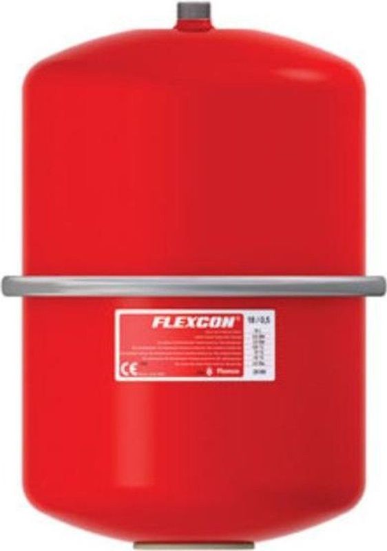 Flamco - Flexcon Premium Expansievat - 18L - Rood - Materiaal: Staal