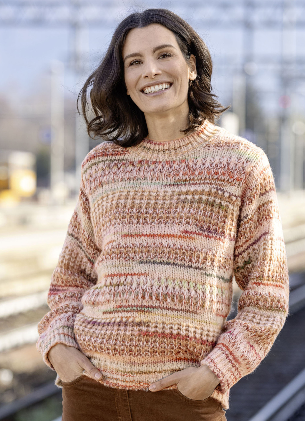 Pullover in Grobstrick