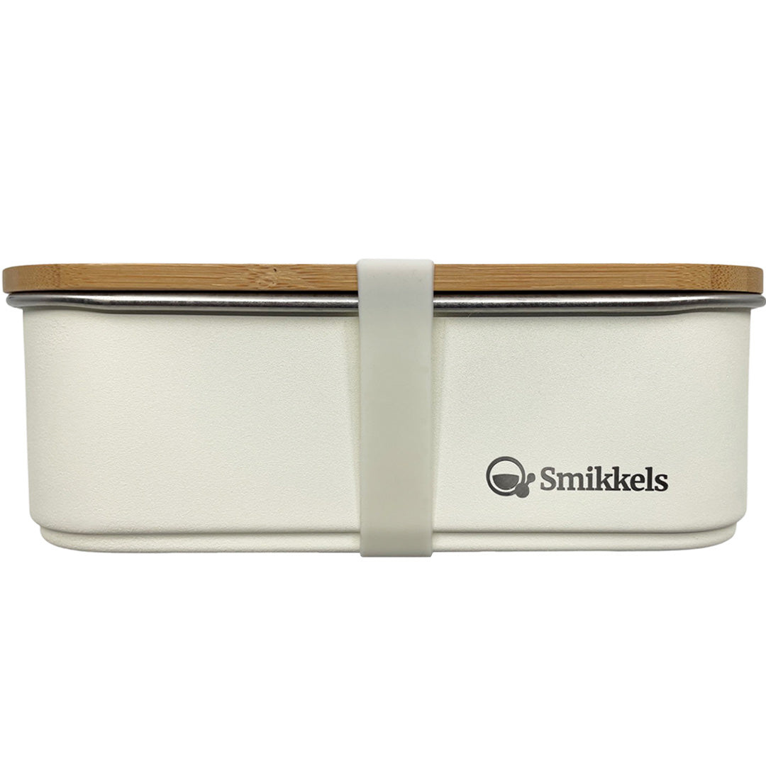 Smikkels rvs broodtrommel crème - 900 ml